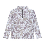 camo retro half-zip
