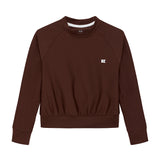 girls brown crewneck