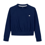 girls navy crewneck