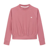 dusty pink courtside crewneck