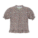 fall floral ruffle tee