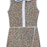 fall floral court dress