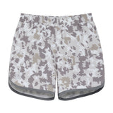 camo retro super short with gray piping