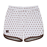 football retro super short with brown piping