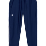 navy retro warm-up jogger