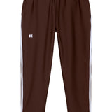brown retro warm-up jogger