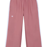 girls dusty pink wide leg sweatpant