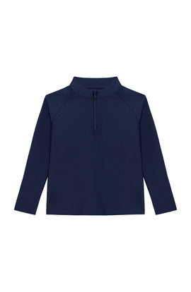 navy half-zip