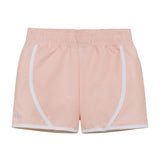 girls pink/white super short
