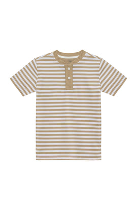 khaki/white qb stripe blade shirt