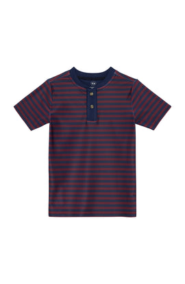 navy/maroon qb stripe blade shirt