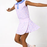 lavender love scalloped skort