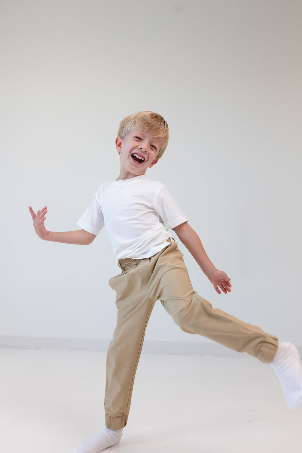 khaki dress jogger