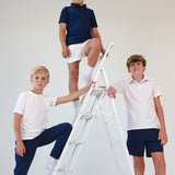 navy polo shirt