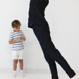 black warm-up jogger