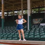 girls navy power skort