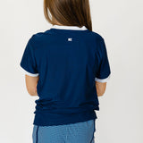 girls navy practice shirt