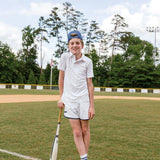 tennis white polo shirt