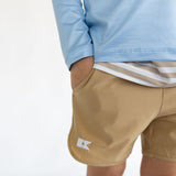 khaki super short