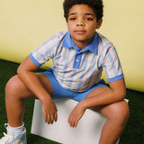 spring gingham polo shirt