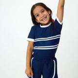 first mate navy tee