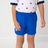 royal blue super short