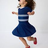 girls navy twirly skort