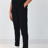 black warm-up jogger