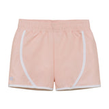 girls pink/white super short