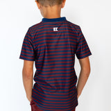 navy/maroon qb stripe blade shirt