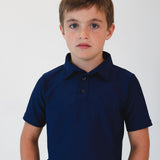 navy polo shirt