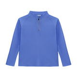 sky blue half-zip